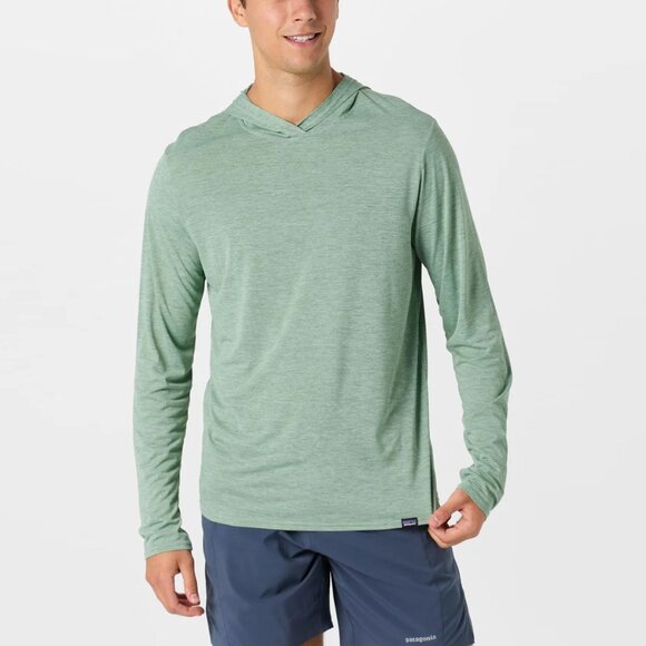 Patagonia Men's Capilene Cool Daily Hoodie in Elwood Green size XL - Picture 1 of 10